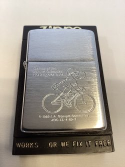画像5: No.200 スポーツシリーズZIPPO BRUSHED  CHROME ブラッシュクローム ロサンゼルスオリンピック ロードレース z-6655