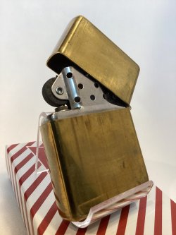 画像3: No.230 ヴィンテージZIPPO 1992年製 FLAT TOP フラットトップ ANTIQUE BRASS アンティークブラス PLANE プレーン z-6664