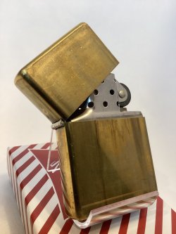 画像2: No.230 ヴィンテージZIPPO 1992年製 FLAT TOP フラットトップ ANTIQUE BRASS アンティークブラス PLANE プレーン z-6664