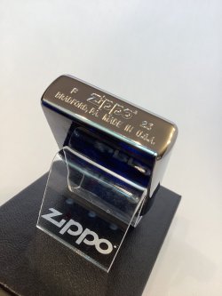 画像4: No.200 推奨品ZIPPO BRUSHED CHROME ブラッシュクローム マーブル調 BLUE COLOR ブルーカラー z-6668