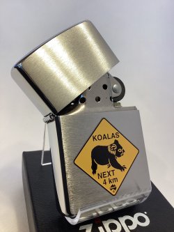 画像2: No.200 ヴィンテージZIPPO 1999年製 BRUSHED  CHROME ブラッシュクローム ロードサイン KOALAS コアラ z-6669