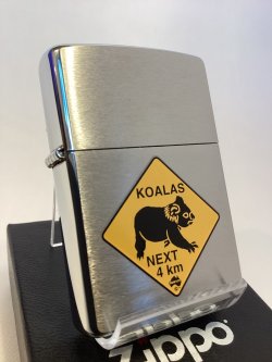 画像1: No.200 ヴィンテージZIPPO 1999年製 BRUSHED  CHROME ブラッシュクローム ロードサイン KOALAS コアラ z-6669
