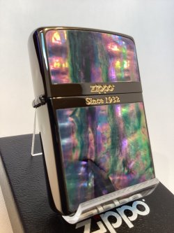 画像1: No.200 推奨品ZIPPO BLACK MIRROR ブラックミラー 天然シェル z-6675