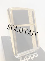 No.200G 推奨品ZIPPO BLACK MIRROR ブラックミラー GOLD LINE ゴールドライン ELEGANCE エレガンス z-6700