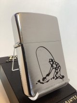 No.200 スポーツシリーズZIPPO BRUSHED CHROME ブラッシュクローム FISHERMAN フィッシャーマン z-6710