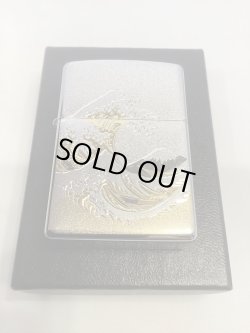 画像5: No.200 推奨品ZIPPO BRUSHED CHROME ブラッシュクローム 電鋳板プレート 波富士 z-6719