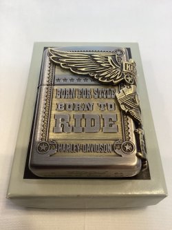 画像5: No.200 HARLAY DIVIDSON ZIPPO ハーレー・ダビッドソン ANTIQUE BRASS アンティークブラス SIDE METAL サイドメタル z-6720