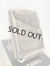 No.200 HARLAY DIVIDSON ZIPPO ハーレー・ダビッドソン ANTIQUE BRASS アンティークブラス SIDE METAL サイドメタル z-6720