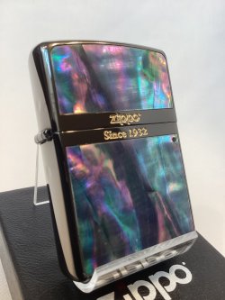 画像1: No.200 推奨品ZIPPO BLACK MIRROR ブラックミラー 天然シェル z-6726
