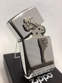 画像2: No.250 HIGH POLISH CHROME ハイポリッシュクローム THE VARGA GIRL ZIPPO WINDY METAL ウィンディメタル z-6728