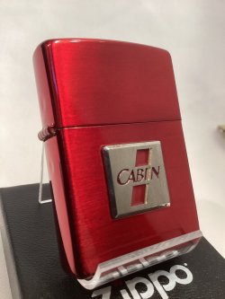 画像1: No.200 たばこ柄 CABIN RED ZIPPO キャビンレッド CABIN METAL キャビンメタル z-6729