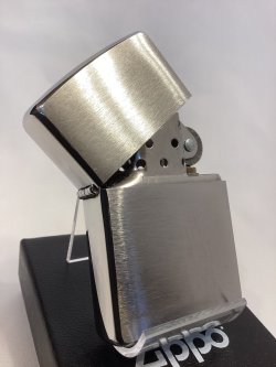 画像2: No.200 ヴィンテージZIPPO 2008年製 BRUSHED CHROME ブラッシュクローム PLANE プレーン z-6744