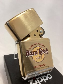 画像2: No.254 ヴィンテージZIPPO 1998年製 SOLID BRASS MIRROR ソリッドブラスミラー HARD ROCK CAFE  ハードロックカフェ HOLLYWOOD ハリウッド z-6740