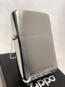 画像1: No.200 ヴィンテージZIPPO 2008年製 BRUSHED CHROME ブラッシュクローム PLANE プレーン z-6744