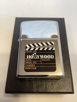 画像5: No.250 ヴィンテージZIPPO 2002年製 HIGH POLISH CHROME ハイポリッシュクローム HOLLYWOOD ハリウッド カチンコ z-6750