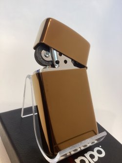 画像3: No.1610 ヴィンテージZIPPO 2003年製 SLIM CHAPAGNE GOLD スリム シャンパンゴールド PLANE プレーン z-6745