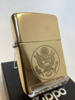 画像1: No.254 ヴィンテージZIPPO 1997年製 SOLID BRASS MIRROR ソリッドブラスミラー UNITED STATES OF AMERICA ユナイテッド・ステイツ・オブ・アメリカ z-6752