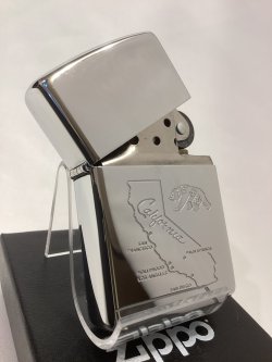 画像2: No.250 ヴィンテージZIPPO 1995年製 HIGH POLISH CHROME ハイポリッシュクローム CALIFORNIA カルフォルニア z-6754