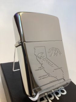 画像1: No.250 ヴィンテージZIPPO 1995年製 HIGH POLISH CHROME ハイポリッシュクローム CALIFORNIA カルフォルニア z-6754
