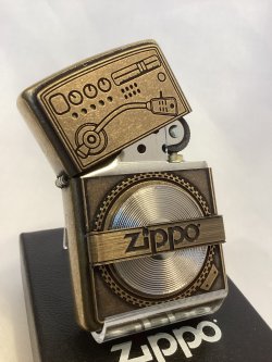 画像2: No.200 推奨品ZIPPO ANTIQUE RECORD PLAYER アンティークレコードプレーヤー BROWN ブラウン z-6763