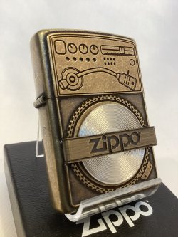 画像1: No.200 推奨品ZIPPO ANTIQUE RECORD PLAYER アンティークレコードプレーヤー BROWN ブラウン z-6763