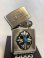 画像2: No.200 推奨品ZIPPO SILVER MIRROR IBUSHI シルバーミラーイブシ CROSS METAL クロスメタル z-6767 (2)