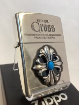 No.200 推奨品ZIPPO SILVER MIRROR IBUSHI シルバーミラーイブシ CROSS METAL クロスメタル z-6767