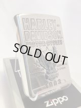 No.200 HARLAY DIVIDSON ZIPPO ハーレー・ダビッドソン SILVER MIRROR IBUSHI シルバーミラーイブシ EAGLE METAL イーグルメタル z-6771