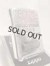 No.200 HARLAY DIVIDSON ZIPPO ハーレー・ダビッドソン SILVER MIRROR IBUSHI シルバーミラーイブシ BAR & SHIELD METAL バー&シールド メタル z-6772