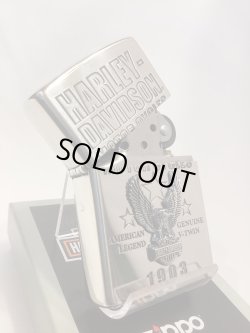 画像2: No.200 HARLAY DIVIDSON ZIPPO ハーレー・ダビッドソン SILVER MIRROR IBUSHI シルバーミラーイブシ EAGLE METAL イーグルメタル z-6771