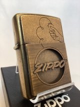 No.200 推奨品ZIPPO ANTIQUE BRASS BARREL アンティークブラスバレル COIN HOLDER METAL コインホルダーメタル z-6784