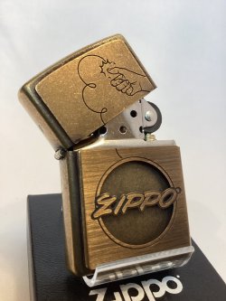 画像2: No.200 推奨品ZIPPO ANTIQUE BRASS BARREL アンティークブラスバレル COIN HOLDER METAL コインホルダーメタル z-6784