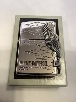 画像5: No.200 HARLAY DIVIDSON ZIPPO ハーレー・ダビッドソン SILVER MIRROR IBUSHI シルバーミラーイブシ SIDE EAGLE METAL サイドイーグルメタル z-6785