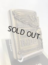 No.200 HARLAY DIVIDSON ZIPPO ハーレー・ダビッドソン ANTIQUE BRASS アンティークブラス SIDE METAL サイドメタル z-6795