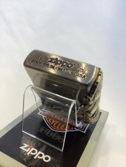 画像4: No.200 HARLAY DIVIDSON ZIPPO ハーレー・ダビッドソン ANTIQUE BRASS アンティークブラス SIDE METAL サイドメタル z-6795