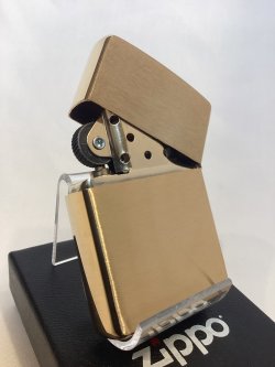 画像3: No.204 推奨品ZIPPO BRUSHED SOLID BRASS ブラッシュソリッドブラス PLANE プレーン z-6801