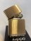 画像2: No.204 推奨品ZIPPO BRUSHED SOLID BRASS ブラッシュソリッドブラス PLANE プレーン z-6801 (2)