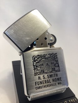 画像2: No.200 USED ZIPPO 1963年製 BRUSHED CHROME FUNERAL HOME フェーネラルホール z-6806