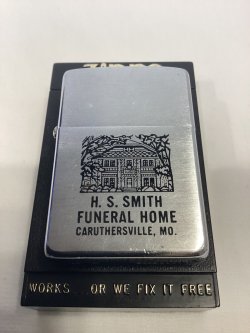 画像5: No.200 USED ZIPPO 1963年製 BRUSHED CHROME FUNERAL HOME フェーネラルホール z-6806