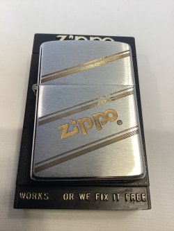 画像5: No.200 ヴィンテージZIPPO 1984年製 BRUSHED CHROME ブッシュクローム THREE DIAGONAL LINES スリーディアゴナルライン z-6817