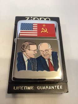 画像5: No.250 コレクションアイテムシリーズ  HIGH POLISH CHROME ZIPPO ハイポリッシュクローム 米ソ首脳会談 z-6816