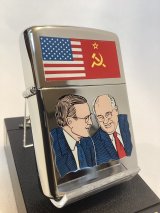 No.250 コレクションアイテムシリーズ  HIGH POLISH CHROME ZIPPO ハイポリッシュクローム 米ソ首脳会談 z-6816