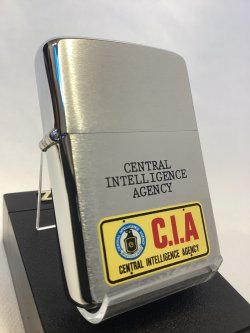 画像1: No.200 ヴィンテージZIPPO 1981年製 BRUSHED CHROME ブラッシュクローム CENTRAL INTELLIGENCE AGENCY セントラル インテリジェンス エイジェンシー z-6825