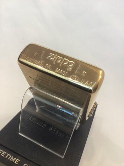 画像4: No.204 ヴィンテージZIPPO 1994年製 BRUSHED SOLID BRASS ブラッシュソリッドブラス GEAR LOGO ギア ロゴ z-6852