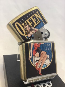 画像2: No.207G 推奨品ZIPPO GOLD DUST ゴールドダスト CLEANING QUEEN クリーニングクイーン z-6862