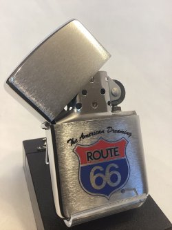 画像2: No.200 ヴィンテージZIPPO 1990年製 BRUSHED CHROME ブラッシュクローム ROUTE 66 ルート66 z-6873