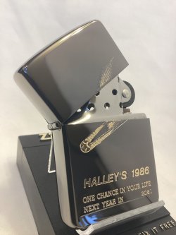 画像2: No.200 記念・限定品ZIPPO BLACK MIRROR ブラックミラー ハレー彗星大接近記念ZIPPO z-6874
