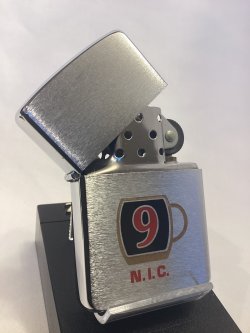 画像2: No.200 ヴィンテージZIPPO 1986年製 BRUSHED CHROME ブラッシュクローム NINE CAFE 9 N.I.C. z-6879