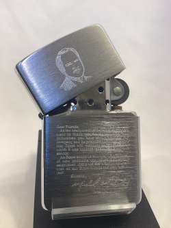 画像2: No.200 ヴィンテージZIPPO 1986年製 BRUSHED CHROME ブラッシュクローム ZIPPO社三代目社長 メッセージ z-6878