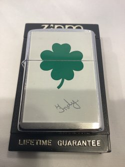 画像5: No.200 ヴィンテージZIPPO 1992年製 BRUSHED CHROME ブラッシュクローム FOUR-LEAF CLOVER 四葉のクローバー z-6877